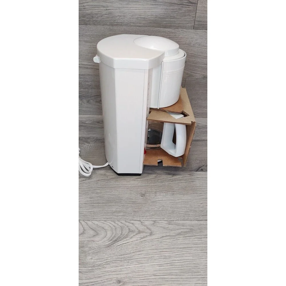 KRUPS Classic Gevalia Kaffe 10 Cup Coffee Maker, White Model #396 New No Box
